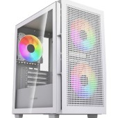 Корпус Powercase Корпус Mistral SM05 ARGB, Tempered Glass, 3x120mm ARGB PWM fans, белый, mATX  (CMMSM05W-A3)