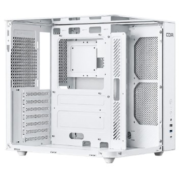 Корпус CBR Корпус ATX Cube X850WT, без БП, 1*USB Type-C, 1*USB 3.0, 1*USB 2.0, HD Audio+Mic, White PCC-ATX-X850WT-WPSU