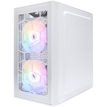 Корпус 1STPLAYER FIREBASE X1 White / mATX / 3x120mm LED fans / X1-WH-3F1-W-1