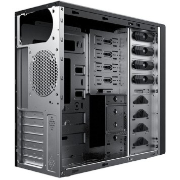 Корпус Foxline FL-886-U3C ATX case, black, w/o PSU, w/1xUSB2.0+1xUSB3.0+1xUSB3.0 Type-C (19pin header)+HD-AUDIO , w/o pwrcord, w/o FAN-1