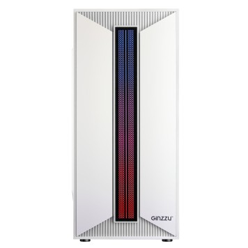 корпус Ginzzu B380 2*USB 2.0,AU RGB-1