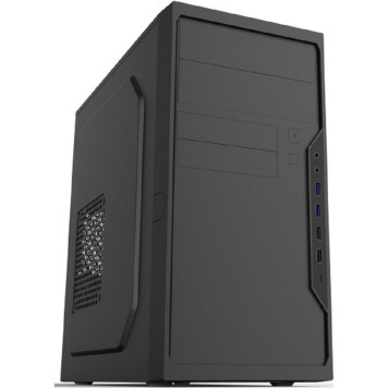 Корпус Foxline FL-733R-FZ450R-U32C-PH mATX case, black, w/PSU 450W 12cm, w/2xUSB2.0, w/2xUSB3.0, w/1xType-C (USB2.0), w/2xcombo audio, w/pwr cord, w/o FAN