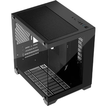 Корпус 1STPLAYER MEGAVIEW MV5-T Black / mATX / MV5-TP-BK-1