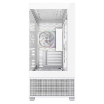 Корпус Powercase Корпус Vision Micro S4W, Tempered Glass, Type-C, 3x 120mm ARGB PWM Fan, ARGB+PWM HUB, белый, mATX  (CVMMSHW-A3)-1