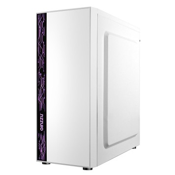 корпус Ginzzu A390  White Window RGB подсветка 1*USB 3.0, 2*USB 2.0, AU-2