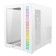 корпус Ginzzu V560 RGB подсветка, закаленное стекло 1*USB 3.0,1*USB 2.0, AU Белый ATX
