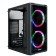 корпус Ginzzu B177  2*USB 2.0,AU FAN 2*12 LED передняя и боковая панель стекло