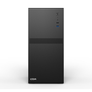 Корпус CBR Корпус mATX Minitower V203, без БП, 1*USB 3.0, 1*USB 2.0, HD Audio+Mic, Black PCC-MATX-V203-WPSU-1