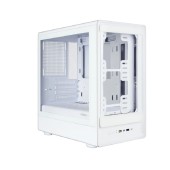 корпус Ginzzu CL420 mATX передняя панель Стекло белый
