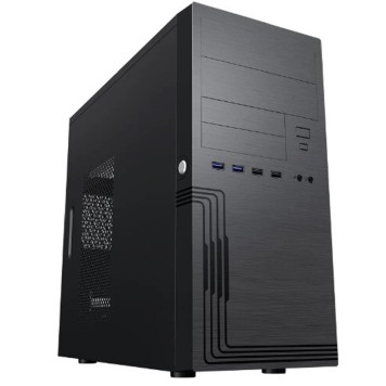 Корпус ES555BK PM-500ATX-F U3*2+U2*2 +2*combo Audio (PSU Powerman)  6184134