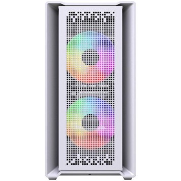Корпус Powercase Корпус Mistral SM04 ARGB, Tempered Glass, Front Nylon Filter, 3x120mm ARGB PWM fans, белый, mATX  (CMMSM04W-A3)-1