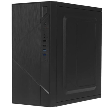 Корпус Foxline FZ-059-SX450R-U32C Case Forza mATX case, black, w/PSU 450W 12cm, w/2xUSB2.0, w/2xUSB3.0, w/1xType-C (USB2.0), w/pwr cord, w/o FAN-2