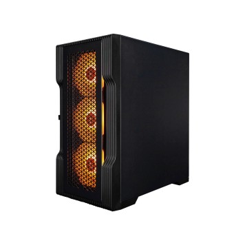 Корпус 1STPLAYER Корпус TRILOBITE T3 Black / mATX, TG / 4x 120mm LED fans inc. / T3-BK-4F1-1