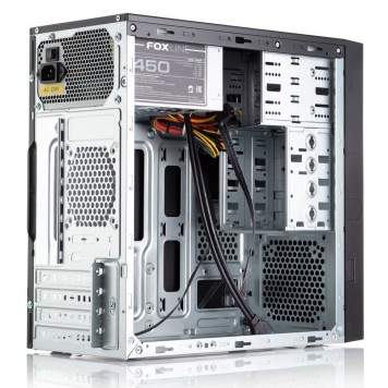 Корпус Foxline FL-733R, mATX, 2x5.25EXT, 2x3.5EXT, 5x3.5INT, 2xUSB3.0, 2xUSB2.0, HDA, w/o FAN, w/o PSU, no pwr cord-1