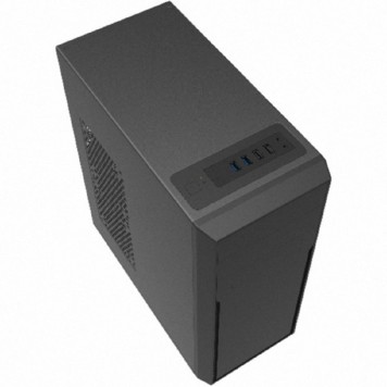 Корпус Foxline FL-302-FZ600R-U32 ATX case, black, w/PSU 600W, w/2xUSB2.0+2xUSB3.0, w/pwr cord, w/o FAN-1