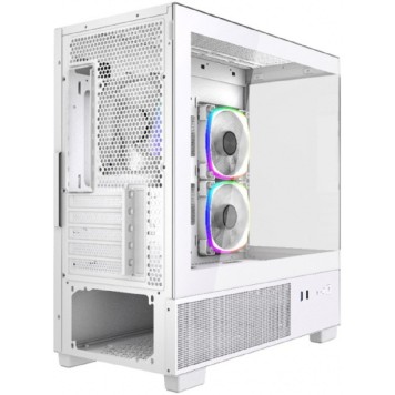 Корпус Powercase Корпус Vision Micro M1 ARGB, Tempered Glass, 3x 120mm ARGB fans, белый, mATX  (CVMM1W-A3)-2