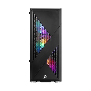 Корпус 1STPLAYER Корпус FIREROSE F3-A Black / ATX, TG / 4x120mm LED fans inc. / F3-A-BK-4F1-1