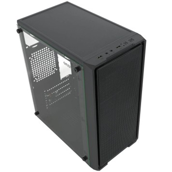 корпус Ginzzu B171  2*USB 2.0,AU боковая панель стекло передняя сетка-2