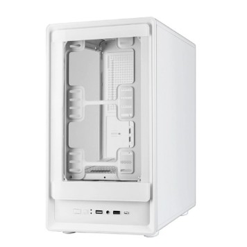 корпус Ginzzu CL420 mATX передняя панель Стекло белый-1