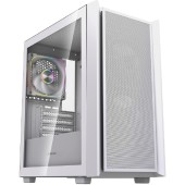 Корпус Powercase Корпус Mistral SM03 ARGB, Tempered Glass, 3x120mm ARGB PWM fans, белый, mATX  (CMMSM03W-A3)