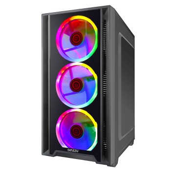 корпус Ginzzu CL610 mATX FAN 4*12FRGB-1