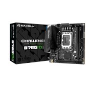 Материнская плата MAXSUN MS-Challenger B760ITX D5 (Socket 1700, mini-ITX, 2*DDR5, 2*HDMI/2*DP, 4*SATA3,  2*M.2, 1xPCI-E x16,  4*USB 2.0,  2 x USB 3.2 Gen1, LAN 1*1G/1*2.5G,  RTL)
