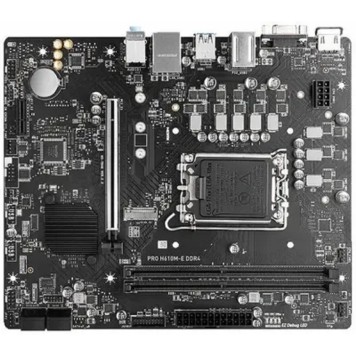 Материнская плата MSI PRO H610M-E DDR4 H610, LGA1700, 2 DDR4, 1 PCI-Ex16, 1 PCI-Ex1, 1 M.2, 4 SATA3.0, 4 USB3.2Gen1, 8 USB 2.0-1