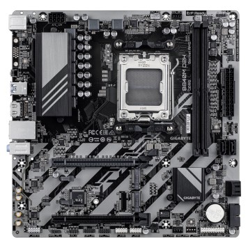 Материнская плата Gigabyte B840M D2H Socket AM5, AMD B840, 2xDDR5-5200, HDMI, 2xPCI-Ex16, 4xSATA3(RAID 0/1/10), 2xM.2, 8 Ch Audio, 1x2,5GLan, (4+4)xUSB2.0, (2+2)xUSB3.2, 1xPS/2, mATX RTL -1