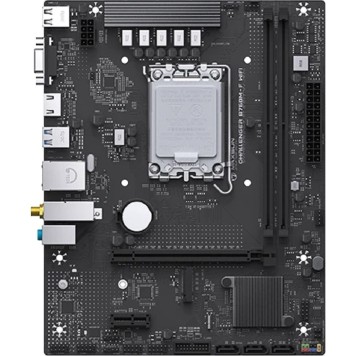 Материнская плата MAXSUN MS-Challenger B760M-F WIFI (Socket 1700, mATX, 2*DDR4(64Gb), VGA/HDMI, 3xSATA3, 1*M.2,1xPCI-E x16/1xPCI-E x1, 2*USB 2.0, 2*USB 3.2 Gen1, LAN 1*1G, Bluetooth, Wi-Fi 802.11ac, RTL)