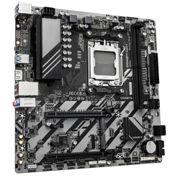 Материнская плата Gigabyte B840M D2H Socket AM5, AMD B840, 2xDDR5-5200, HDMI, 2xPCI-Ex16, 4xSATA3(RAID 0/1/10), 2xM.2, 8 Ch Audio, 1x2,5GLan, (4+4)xUSB2.0, (2+2)xUSB3.2, 1xPS/2, mATX RTL -2