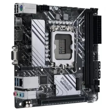 Материнская плата ASUS PRIME H610I-PLUS D4-CSM (Socket 1700, mini ITX, 2xDDR4(64GB), VGA//HDMI/DP, 1xPCIe 4.0x16, 1xLAN, 4xSATA 6Gb/s, 1xM.2, 1xM.2 E key, 2xUSB 3.2, 2xUSB 2.0, 1xPS/2) -1