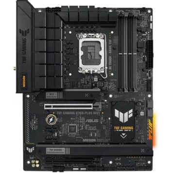 Материнская плата ASUS TUF GAMING B760-PLUS WIFI (Socket 1700, ATX, 4xDDR5(192GB), DP/HDMI, 1xPCIe 5.0x16/1xPCIe 3.0x16/2xPCIe 3.0, 1xLAN (2.5GbE), Wi-Fi, BT, 4xSATA 6Gb/s, 3xM.2, 1xType-C, 4xUSB 3.2, 1xUSB 2.0)-1