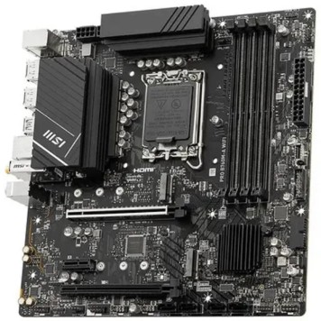 Материнская плата MSI PRO B760M-A WIFI Soc-1700, Intel B760, 4xDDR5, mATX AC`97 8ch(7.1) 2.5Gg+HDMI+DP-2