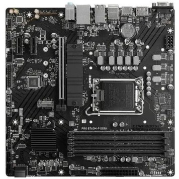 Материнская плата MSI PRO B760M-P LGA1700, 4xDDR5, 1PCI-Ex16, 2PCI-Ex1,2M.2,4SATA3,1USB3.2 Gen2-2