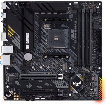 Материнская плата ASUS TUF GAMING B550M-PLUS (Socket AM4, mATX, 4xDDR4(128GB), HDMI 2.1/DP, 1xPCIe 4.0x16/1xPCIe 3.0x16, 1xPCIe 3.0, 1xLAN (2.5GbE), 4xSATA 6Gb/s, 2xM.2, 1xType-C, 5xUSB 3.2, 2xUSB 2.0, 1xPS/2)-1