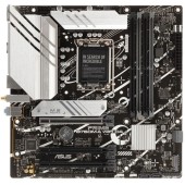 Материнская плата ASUS PRIME B760M-A WIFI D4 (Socket1700,  mATX, 4xDDR4(128GB), DP/2xHDMI, 3xPCIe 4.0x16, 1xLAN (2.5GbE), Wi-Fi, BT, 4xSATA 6Gb/s, 2xM.2, 2xUSB 3.2, 4xUSB 2.0, 1xPS/2)