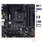 Материнская плата ASUS TUF GAMING B550M-PLUS (Socket AM4, mATX, 4xDDR4(128GB), HDMI 2.1/DP, 1xPCIe 4.0x16/1xPCIe 3.0x16, 1xPCIe 3.0, 1xLAN (2.5GbE), 4xSATA 6Gb/s, 2xM.2, 1xType-C, 5xUSB 3.2, 2xUSB 2.0, 1xPS/2)