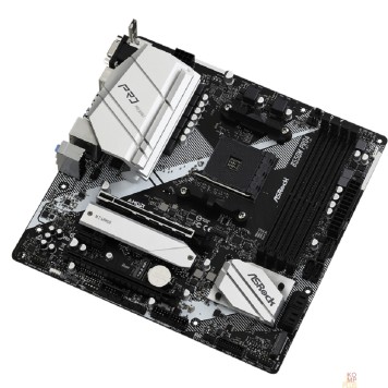 Материнская плата Asrock B550M PRO4 RTL {Soc-AM4 AMD B550 4xDDR4 mATX AC`97 8ch(7.1) GbLAN RAID+VGA+HDMI+DP}-1