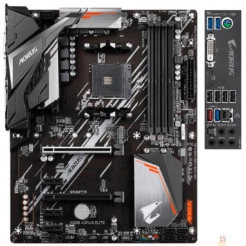 Материнская плата Gigabyte A520 AORUS ELITE  {Soc-AM4 AMD A520 4xDDR4 ATX AC`97 8ch(7.1) GbLAN RAID+DVI+HDMI}