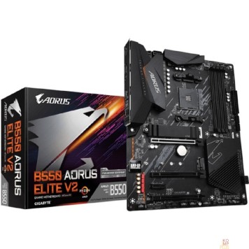 Материнская плата Gigabyte B550 AORUS ELITE V2 {Soc-AM4 AMD B550 4xDDR4 ATX AC`97 8ch(7.1) 2.5Gg RAID+HDMI+DP}-2