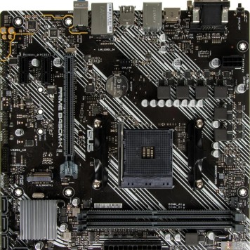 Материнская плата ASUS PRIME B450M-K II (Socket AM4, mATX, 2xDDR4(64GB), VGA/DVI-D/HDMI 2.0, 1xPCIe 3.0x16/2xPCIe 2.0, 1xLAN, 6xSATA 6Gb/s, 1xM.2, 4xUSB 3.2, 2xUSB 2.0, 1xPS/2)-2
