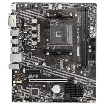 Материнская плата MSI B550M-A PRO Soc-AM4 AMD B550 2xDDR4 mATX AC`97 8ch(7.1) GbLAN RAID+DVI+HDMI
