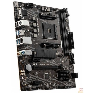 Материнская плата MSI A520M PRO {Soc-AM4 AMD A520 2xDDR4 mATX AC`97 8ch(7.1) GbLAN RAID+VGA+HDMI+DP}-1