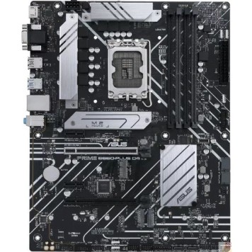 Материнская плата ASUS  PRIME B660-PLUS D4 (Socket 1700, ATX, 4xDDR4(128GB), D-SUB/HDMI 2.1/DP, 1xPCIe 4.0x16, 1xPCIe 3.0x16/2xPCIe 3.0, 1xLAN, 4xSATA 6Gb/s, 3xM.2, 1xM.2 E key, 1xUSB-C, 3xUSB 3.2, 2xUSB 2.0)