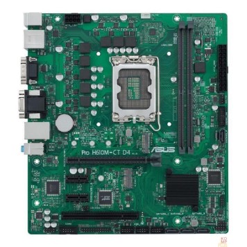Материнская плата ASUS PRO H610M-C D4-CSM (Socket 1700, mATX, 2xDDR4(64GB), VGA/DP/HDM I2.1 , 1 x PCIe 4.0 x16, 4 x SATA 6Gb/s, 1 x M.2 , 2xUSB 3.2, 2xUSB 2.0, 1xCOM port)