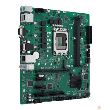 Материнская плата ASUS PRO H610M-C D4-CSM (Socket 1700, mATX, 2xDDR4(64GB), VGA/DP/HDM I2.1 , 1 x PCIe 4.0 x16, 4 x SATA 6Gb/s, 1 x M.2 , 2xUSB 3.2, 2xUSB 2.0, 1xCOM port)-1