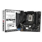 Материнская плата MAXSUN MS-Terminator B760M GKD5 WIFI (Socket 1700, mATX, 2*DDR5(96Gb), DP/HDMI, 4*SATA3, 3*M.2, 1xPCI-Ex16/1*PCIEx4/1*PCIEx1, 6*USB 2.0, 2*USB 3.2, LAN 1*2.5G, Wi-Fi 6, RTL)