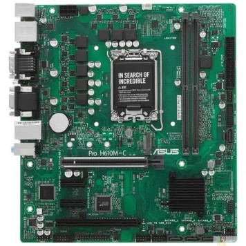 Материнская плата ASUS PRO H610M-C-CSM Soc-1700 Intel H610 2xDDR5 mATX AC`97 8ch(7.1) GbLAN+VGA+DVI+HDMI+DP