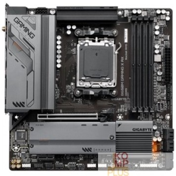 Материнская плата Gigabyte B650M GAMING X AX {Socket AM5, AMD B650, 4xDDR5-5200, HDMI+DP+DP, 1xPCI-Ex16, 1xPCI-Ex1, 4xSATA3(RAID 0/1/10), 2xM.2, 8 Ch Audio, 2.5GLan, WiFi, (4+4)xUSB2.0, (3+2)xUSB3.2, (1+1)xUSB3.2 Type}