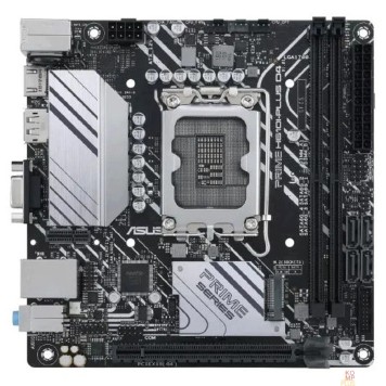 Материнская плата ASUS PRIME H610I-PLUS D4-CSM (Socket 1700, mini ITX, 2xDDR4(64GB), D-SUB/HDMI 2.1/DP, 1xPCIe 4.0x16, 1xLAN, 4xSATA 6Gb/s, 1xM.2, 1xM.2 E key, 2xUSB 3.2, 2xUSB 2.0, 1xPS/2) 